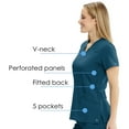 thumbnail image 5 of Barco One Women's 4-Pocket Sporty V-Neck Scrub Top - 5106, 5 of 7