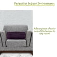thumbnail image 4 of Majestic Home Goods Indoor Aubergine Villa Velvet Round Bolster Decorative Throw Pillow 18.5 in L x 8 in W x 8 in H, 4 of 6