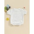 thumbnail image 4 of Bslissey Baby Boys Girls Short Sleeve Romper 3M 6M 9M 12M Infant Solid Color Crew Neck Loose Jumpsuit Newborn Casual T-shirt Bodysuit for Spring Summer, 4 of 8