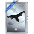 thumbnail image 3 of Marvel Heroic Silhouette - Falcon Wall Poster, 14.725" x 22.375", Framed, 3 of 3