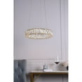 thumbnail image 2 of Monroe Integrated LED chip light gold Pendant Clear Royal Cut Crystal, 2 of 5