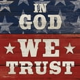 thumbnail image 2 of Dee Dee 26x26 White Modern Wood Framed Museum Art Print Titled - In God We Trust, 2 of 4