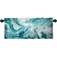thumbnail image 4 of Blue Kitchen Curtains and Valances Set 3 Piece Valance Curtains,Treatment Tiers Rod Pocket Curtain Small Window Curtains, 4 of 4