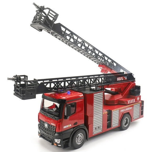 Large Remote Control Sprinkler Fire Truck Electric Lift Ladder Boy Children Simulation Model Toy