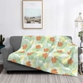 thumbnail image 2 of Naloa Tropical Flowers Flannel Blankets - Thick and Warm Blanket for Winter, Soft Fuzzy Plush King Blanket for All Seasons80"x60", 2 of 6