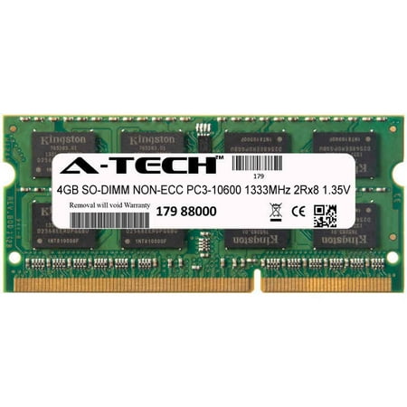 4GB Module PC3-10600 1333MHz 1.35V 2Rx8 NON-ECC DDR3 SO-DIMM Laptop 204-pin Memory