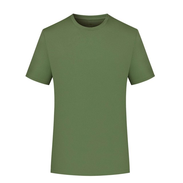 Cinvoph T-Shirt for Men Gym Active Stretch Tees Breathable Solid Color Workout Running Tops