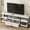 Antique White, variant on COZONY Rustic TV Stand for TVs up to 75", Industrial Media Console with 2 Drawers & Open Shelves, Sturdy Metal Frame, Antique White