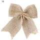 thumbnail image 2 of Gwong Decoración hogareña Arpillera artificial Flor Imitación multifuncional Ropa de imitación Rústico Bowknot Jute Faux decoración floral para árbol de Navidad Gwong 21071754, 2 of 6