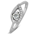 thumbnail image 3 of Half Carat Round Diamond Engagement Ring in White Gold, 3 of 3