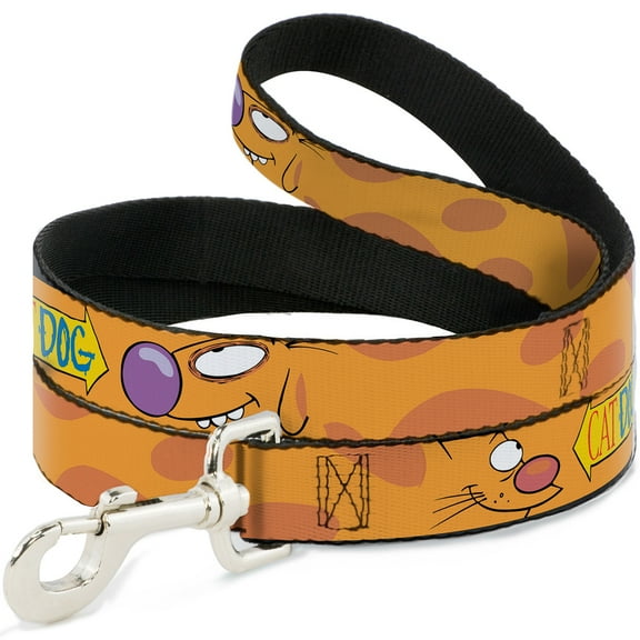 Nickelodeon Pet Leash, Dog Leash, Catdog Stretch Catdog Logo, 6 Feet Long 1.0 Inch Wide