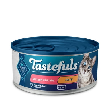 Blue Buffalo Tastefuls Wet Cat Food Paté Salmon Entrée 5.5-oz. Can