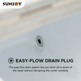 thumbnail image 6 of Sunjoy 80 QT Outdoor Stainless Steel Cooler, 6 of 12