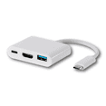 thumbnail image 3 of SatelliteSale USB Tipo C a hembra USB 3.0 / HDMI / USB-C MultiPuerto Convertidor PVC negro SatelliteSale USB-C to Female USB 3.0/HDMI/USB C, 3 of 6