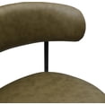 thumbnail image 4 of Meridian Furniture Lupita Olive Vegan Leather Dining Chair (Set of 2), 4 of 12