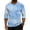 Light Blue, variant on CCRFTGI Henley Shirts for Men 3/4 Sleeve Raglan Big and Tall Tie Dye Shirts Sport Athletic Button Up Classic Summer Fall Blouse Tops Blue M