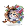 thumbnail image 1 of Kits Arte Diamantes Escritorio Gatito Flores para Oficina en Casa, 1 of 9