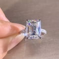 thumbnail image 2 of VIVIDELLE fashion Women Gift Gorgeous Cubic Zircon 925 Silver Ring Wedding Jewelry Sz 6-10-9, 2 of 4