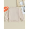 thumbnail image 4 of Wassery Toddler Girls Boys Sweatshirts Letter Embroidery Crew Neck Long Sleeve Toddler Pullovers Tops 6M 12M 18M 24M 3T Baby Boys Girls Fall Winter Casual Clothes, 4 of 9