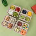 thumbnail image 3 of Snack Containers with Fork for Kids Adults,Reusable Lunchable Container with 4 Compartment,BPA-Free Bento Snack Boxes for Food Storage & Meal Prep,Wheat Straw,Lunch Container for Travel,Office,Picnic, 3 of 6