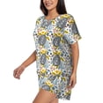 thumbnail image 2 of "Wukai Sea Turtle Women's Pajama Set - Short-Sleeve Top and Shorts with Elastic Waistband and Pockets for Loungewear, Yoga, and Casual Wear-XX-Large, 2 of 8