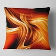 thumbnail image 2 of Designart Orange Abstract Warm Fractal Design - Abstract Throw Pillow - 18x18, 2 of 5