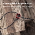 thumbnail image 1 of LJNYFDC Tent Rope Tensioner 10Pcs Tent Wind Rope Buckles Rustproof Durable Polished Surface Compact and Portable Tent Rope Tensioner Rings for Secure Camping Setup, 1 of 6