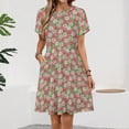 thumbnail image 2 of Peppermint Party Short Sleeve Dress Women Summer Evening Dresses Ladies Sundress, 2 of 7