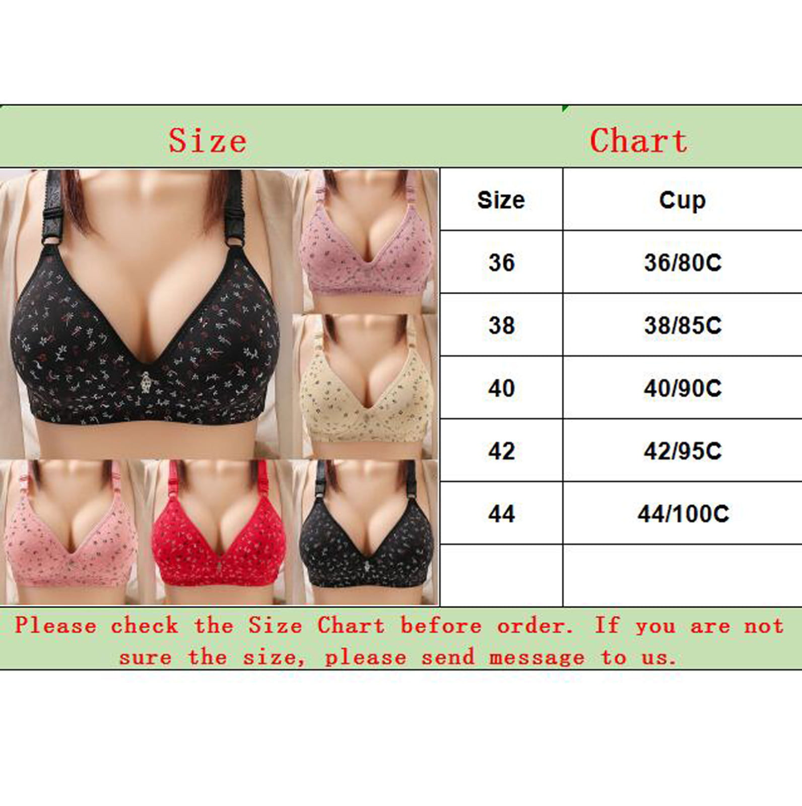 Eashery Lace Bras For Women Women's Plus Size Add 47 and a Half Cup Push Up  Underwire Convertible Lace Bras Khaki 85B