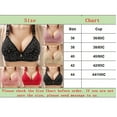 thumbnail image 3 of Eashery Lace Bras For Women Women's Plus Size Add 97 and a Half Cup Push Up Underwire Convertible Lace Bras Red 36, 3 of 5