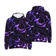 thumbnail image 4 of Zufioo Galaxy Lightning Design Fleece Comfortable Hoodie for Mens,Sweatshirt for Men,Pullover Hooded Sweatshirt for Men -3X-Large, 4 of 5