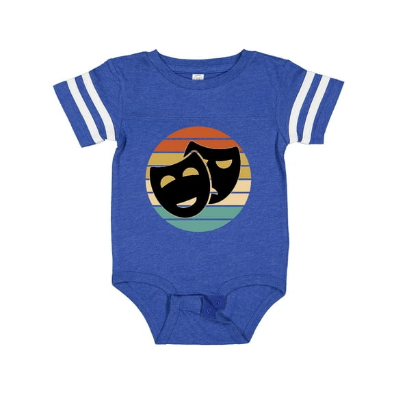 Inktastic Theater Masks Acting Retro Sunset Boys or Girls Baby Bodysuit