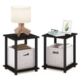 thumbnail image 4 of Furinno SIMPLISTIC Set of 2 Nightstand. Bedside Table. End Table. Espresso, 4 of 4