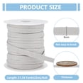 25M Polyester Ribbons for Shoelaces Light Grey 1/4 inch(8mm) 27.34 ...