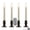 Antique Bronze, variant on Battery Operated Adjustable Window Candle Vanilla Taper / Brass- with Remote 4 Pack
