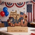 thumbnail image 2 of XINGAG 250th Anniversary Decor 1776–2026, 4th of July Patriotic Table Decorations, Red White and Blue Patriotic Decor, Memorial Day Decorations Independence Day Home Office Table Centerpieces Sign, 2 of 7