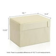 thumbnail image 1 of Furinno Oxford 2-10061IV Taburete rectangular plegable con almacenamiento Otomano, Juego de dos, Marfil Furinno 2-10061IV, 1 of 2