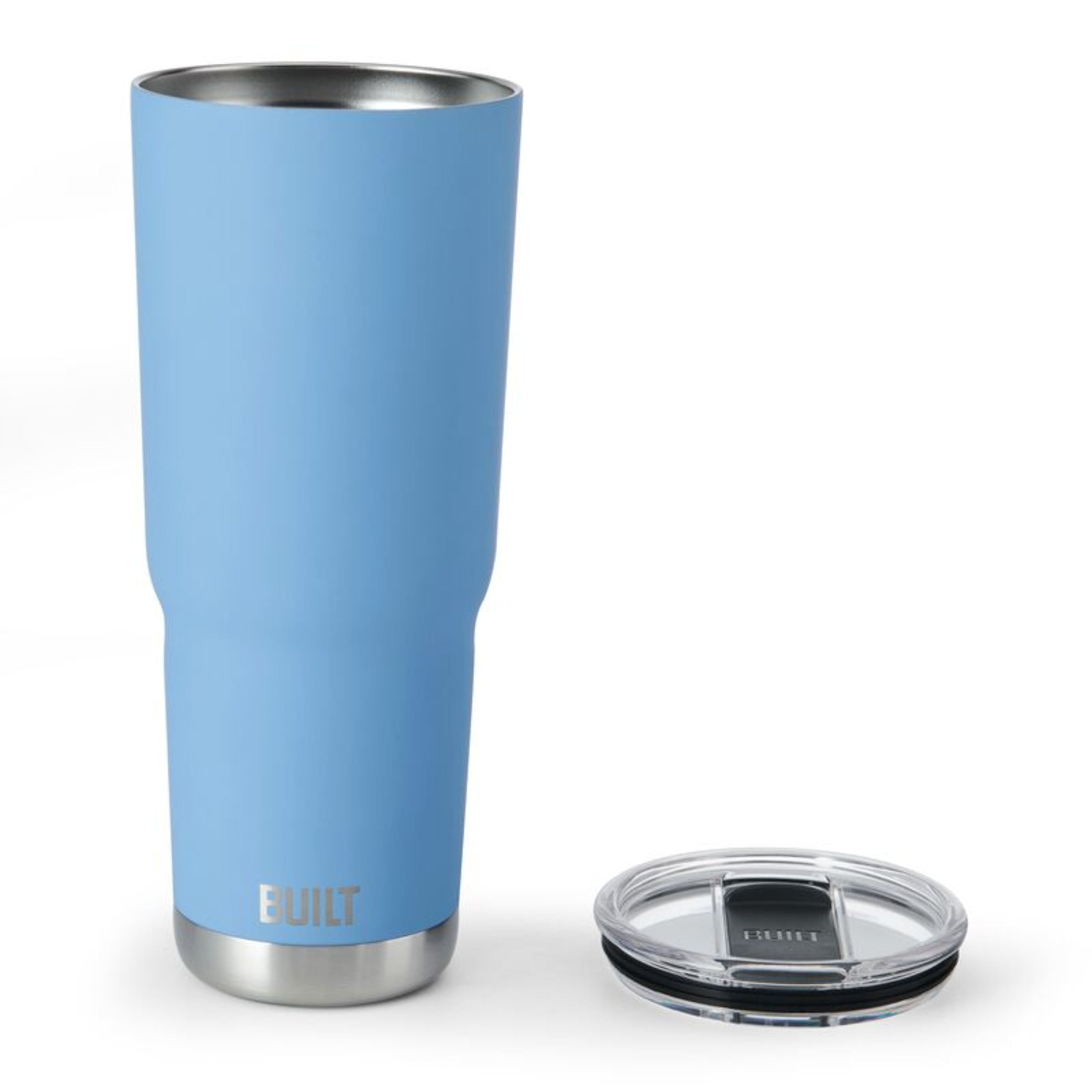 BUILT Torrent 30 oz Double-Wall Insulated Stainless Steel Tumbler Water Bottle, Sky Blue
