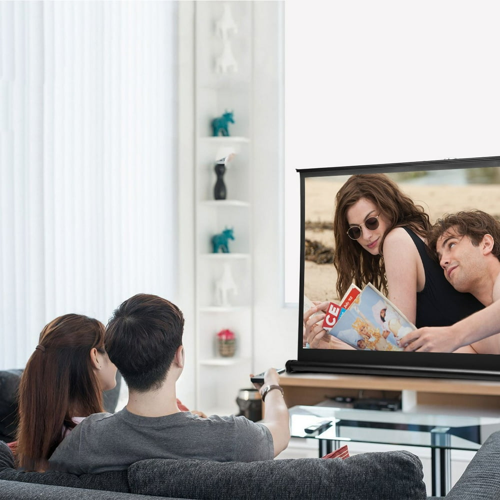 Projection Screen 169 HD Mini Retractable 50 Inch Anticrease Portable