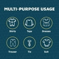 thumbnail image 3 of Lifemaster Velvet Kids Hangers, 100-Pack Non-Slip Baby & Toddler Clothes Hangers, Slim Space-Saving with Swivel Hook, Ivory, 3 of 4