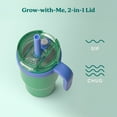 thumbnail image 5 of Reduce Insulated Stainless Steel 2pk Coldee Mug with Lid and Spill-Proof Straw, Shark Trucks, 18 oz, 5 of 6