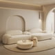 thumbnail image 2 of Jiji Cream Style Fabric Sofa Combination Modern Living Room Home My Lux Decor Round, 2 of 22