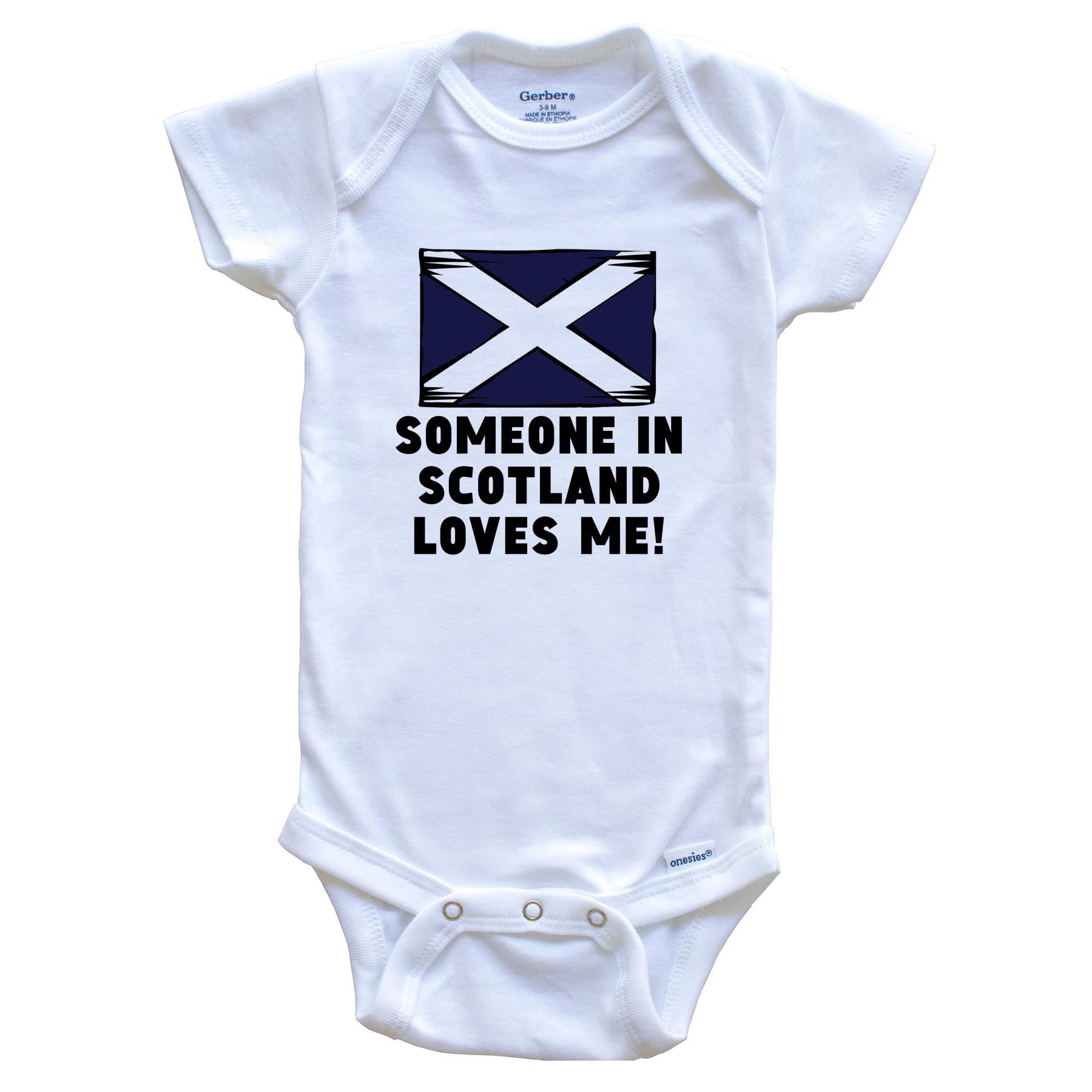 Scotland And Flag Baby Grow Vest Bodysuit Boys Girls 