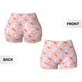 thumbnail image 6 of Yiaed Rabbit And Carrot Print Women's Athletic Shorts Running Shorts Sporty Short High Waisted Elastic Workout Shorts for Yoga Gym Running & Sports -XX-Large, 6 of 8