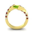 thumbnail image 4 of 1.20 Carat Natural Diamond Peridot & Red Ruby Gemstone Beautiful Proposal Ring for Women Solid 14K Yellow Gold Size 9 by Diamond-Capitals, 4 of 8