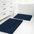 thumbnail image 2 of Injueey Alfombrilla de chenilla sin derramamiento con fuerte absorción de agua, alfombrilla de pie de baño de fibra de fácil limpieza Juegos de accesorios de baño Blanco 24*36 pulgadas, 2 of 6