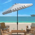 thumbnail image 3 of Safavieh Outdoor Collection 98.82" White, Navy Octagon Market Patio Umbrella, UV Resistant, 3 of 6