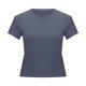thumbnail image 5 of Top corto ajustado de manga corta para mujer - Camiseta básica informal con cuello redondo 2025 - Mezcla de rayón suave y elástico para uso diario, 5 of 5