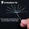 thumbnail image 4 of Ourlova 1 Roll 300m 9 Strands Fishing Line Multicolor Super Strong Pe Braided Fishing Line Fishing Tackle Tools, 4 of 8