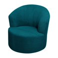 thumbnail image 2 of Elastic Corn Kernel Swivel Chair Cover (Dark Blue)/ Stretch Armchair Slipcovers Round Club Chair Couch Cover Armchair Cover For Recliner Sofa Modern Swivel Chair Slipcover Barrel Armchairs Cover, 2 of 7